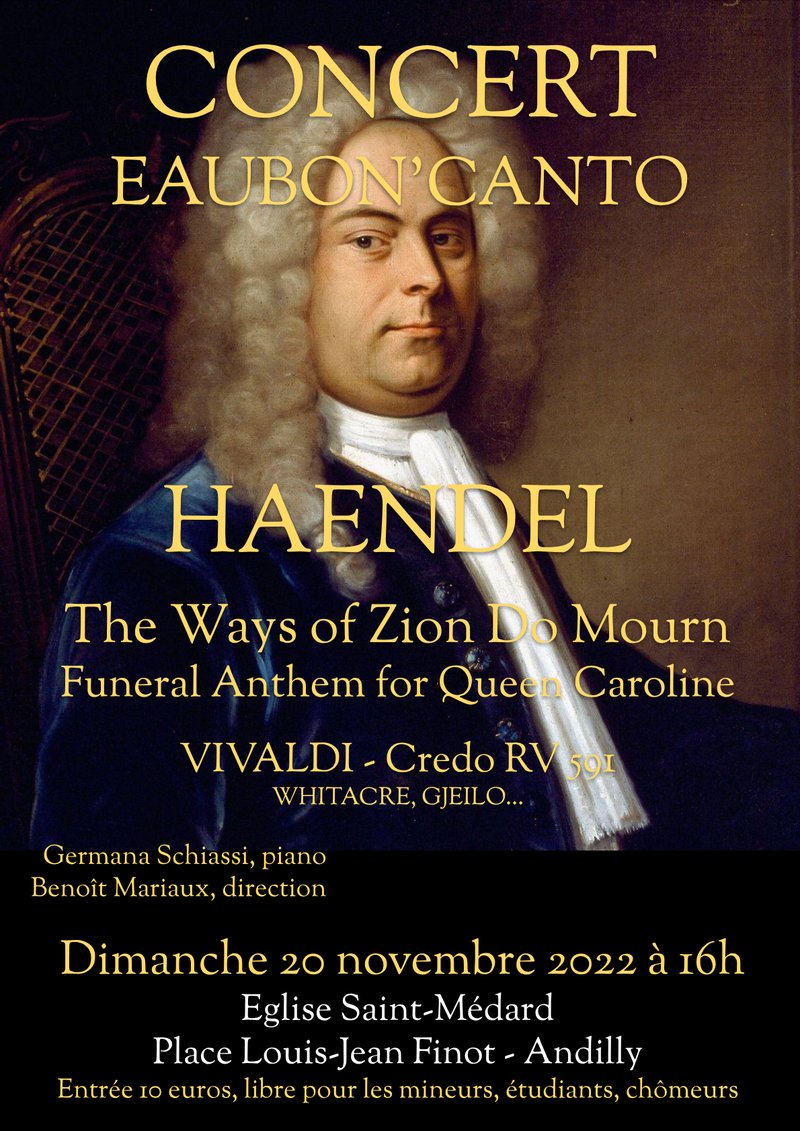 Vignette de Concert : dimanche 20 novembre 2022 - Haendel, Vivaldi