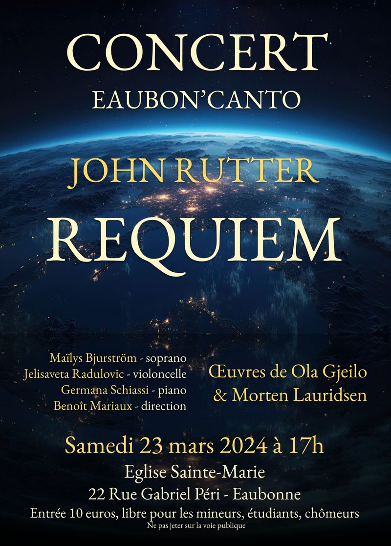 Vignette de Concert : dimanche 2 juin 2024 - Requiem de John Rutter